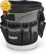 51-Pocket Bucket Tool Organizer for Easy Tool Access, Fits Most 5-Gallon Buckets