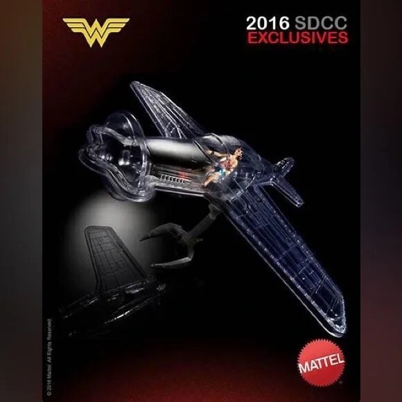 SDCC 2016 EXCLUSIVE DC Comics Multiverse Wonder Woman INVISIBLE JET New! Open