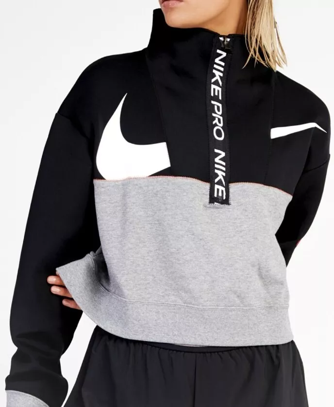 Nike Pro Get Fit Icon Clash Women s Fleece Half Zip Pullover