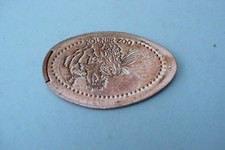 MONETA ALLUNGATA TIGRE ZOO COLONIA SOUVENIR MONETA MEDAGLIA PANTERA MEDAGLIA GATTO GATTO!!