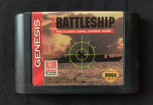 Super Battleship (Sega Genesis, 1993) Game Only, Tested And Working