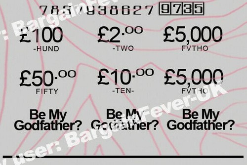 Will You Be My / Our Godmother Godfather Godparents Request Card Scratchcard - Picture 10 of 18