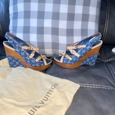 Louis Vuitton Wedge High (3-3.9 in) Heel Height Heels for Louis Vuitton Wedge High (3-3.9 in) Heel Height Heels for