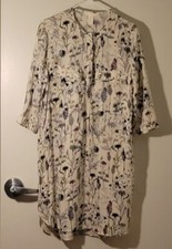 Floral Mid-Button-down dress