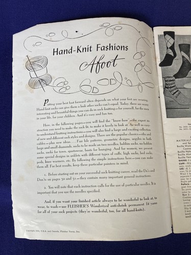 Fleisher’s Yarn Strick- & Häkelanleitung 10. Auflage 1912 / handgestrickte Socken - Bild 15 von 23