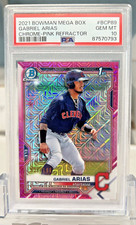 2021 Gabriel Arias 1st Bowman MB Chrome Pink Refractor /199  #BCP-89 PSA 10 RC