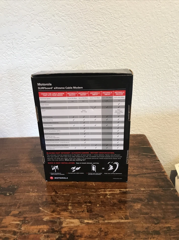 New Motorola Surfboard Extreme Cable Modem SB6141 DOCSIS 3.0 - Image 4 of 4