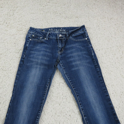Miss Chic Denim Pant Women Size 5 Regular Straight Fit Bootcut Legs Work Wear