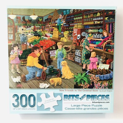 Bits and Pieces 300 LG Piece Puzzle New Friends at The General Store 18''x 24''