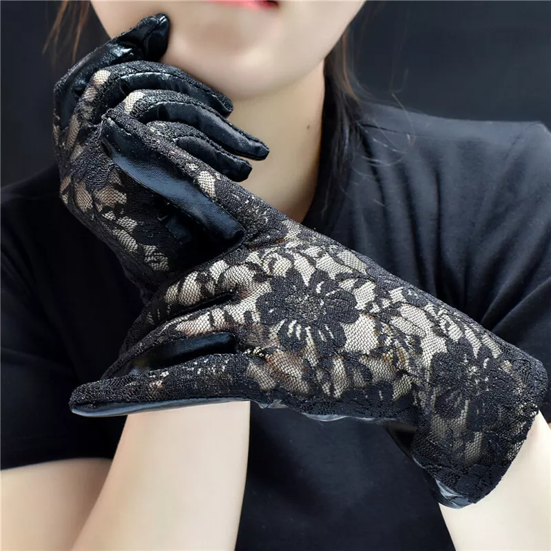 Leather on sale lace gloves