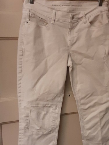 womens white old navy boyfriend 