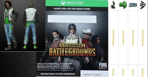 PlayerUnknown's Battlegrounds PUBG #1.0/99 PACK (DLC) XBOX LIVE Key CARD UNUSED