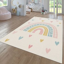 Tapis Chambre Enfant Bebe Fille Garcon Moderne Arc-en-ciel  Nuage Motif Animal M