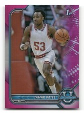 2021-22 Bowman University  Pink Refractor - #39  Tamar Bates