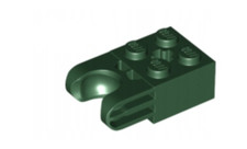 2x LegoTechnic, Brick Modified 2x2 Ball Socket & Axle Hole Straight Forks #67696