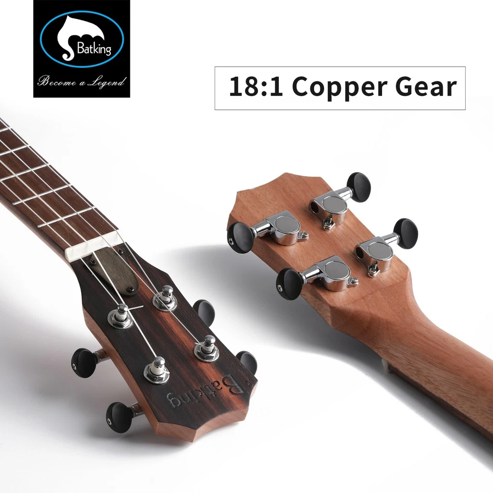 Batking 30inch Baritone Ukulele Blackwood Acoustic Electric Uke/TrussRod/EQ - Image 4 of 4