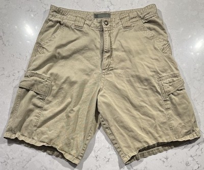 VTG Y2K DC Shoes Cargo Shorts Mens 34 Khaki Utility Skate Baggy Streetwear