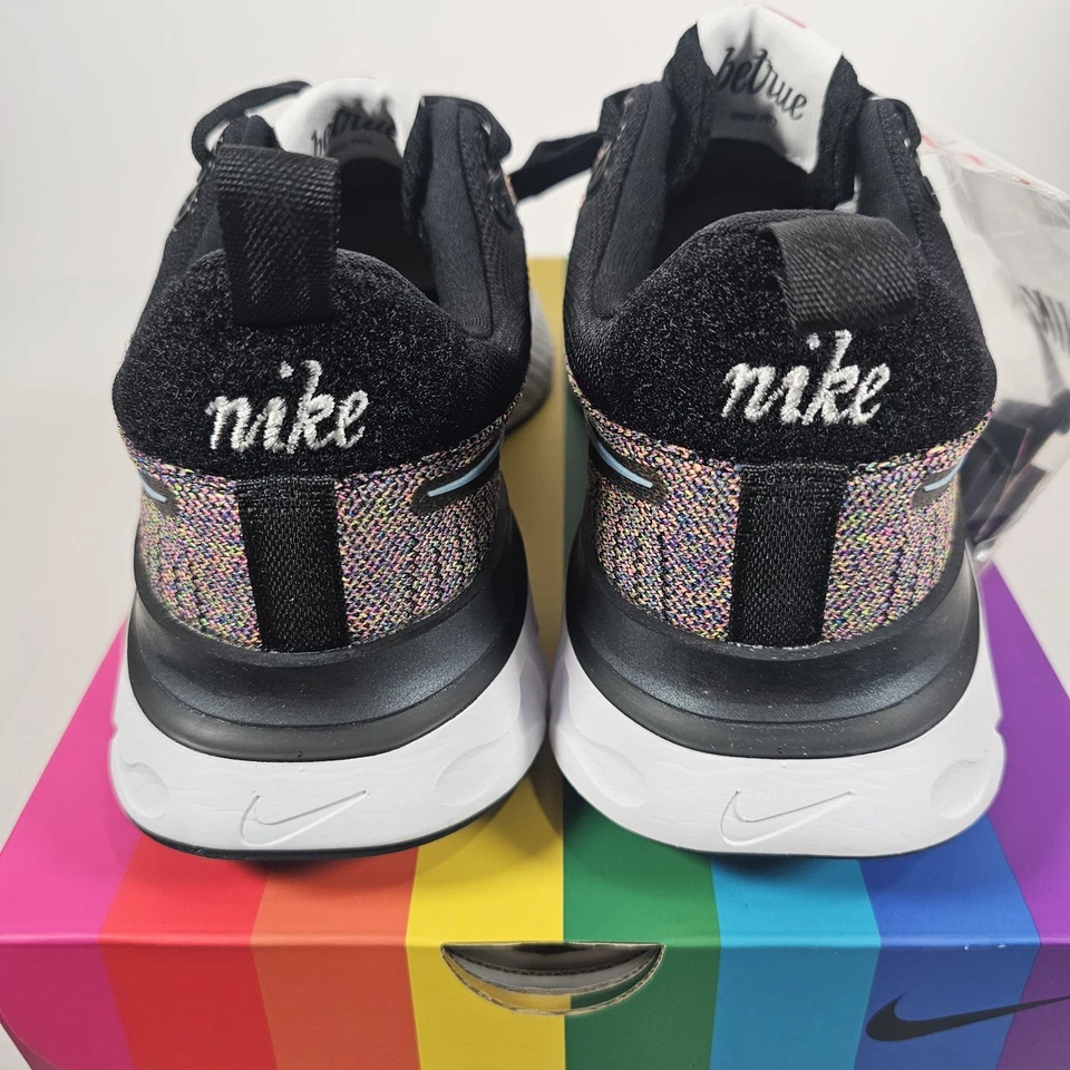 2021 Nike React Infinity Run Flyknit 2 Be True LGBTQ Pride Men's 9 DD6790 001 - Image 3 of 4