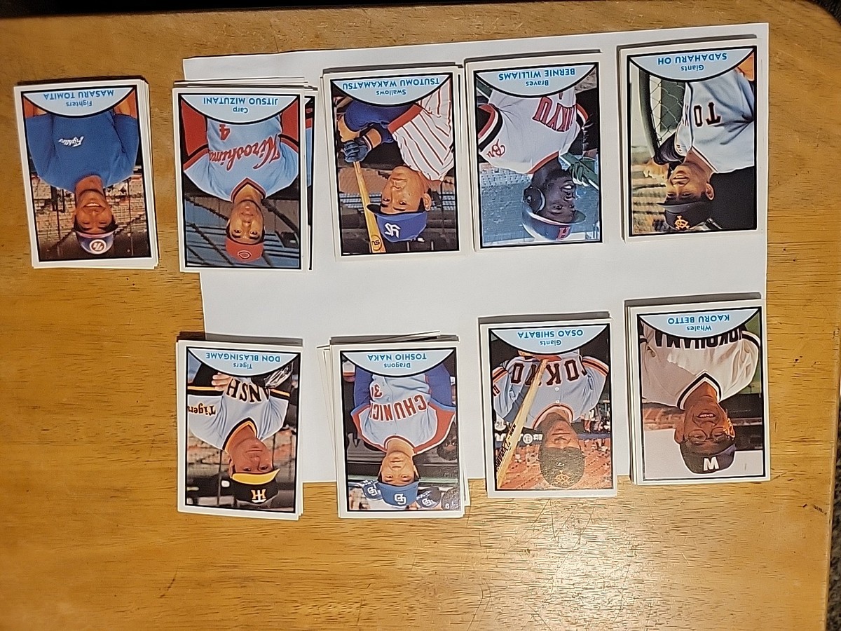 1979 TCMA Japanese Pro Baseball Complete Set of 90 cards