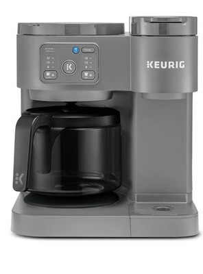 Keurig K-Duo Essentials Hot & Iced Single Serve K Cup Pod Coffee Maker Grey