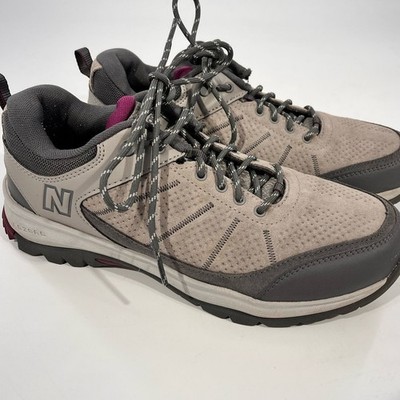 New Balance WW1201MH Suede Leather Walking Hiking Shoes Gray Purple sz 9.5