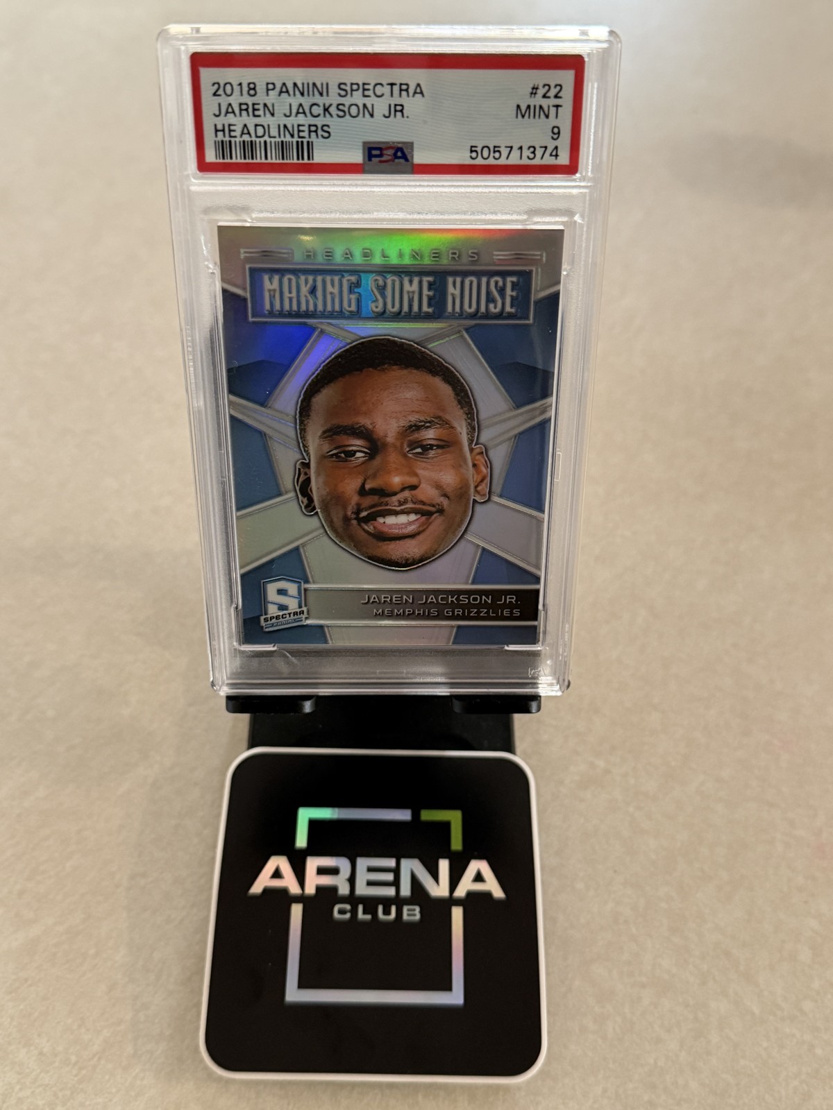 2018-19 Panini Spectra - Headliners Jaren Jackson Jr. #22 (RC)