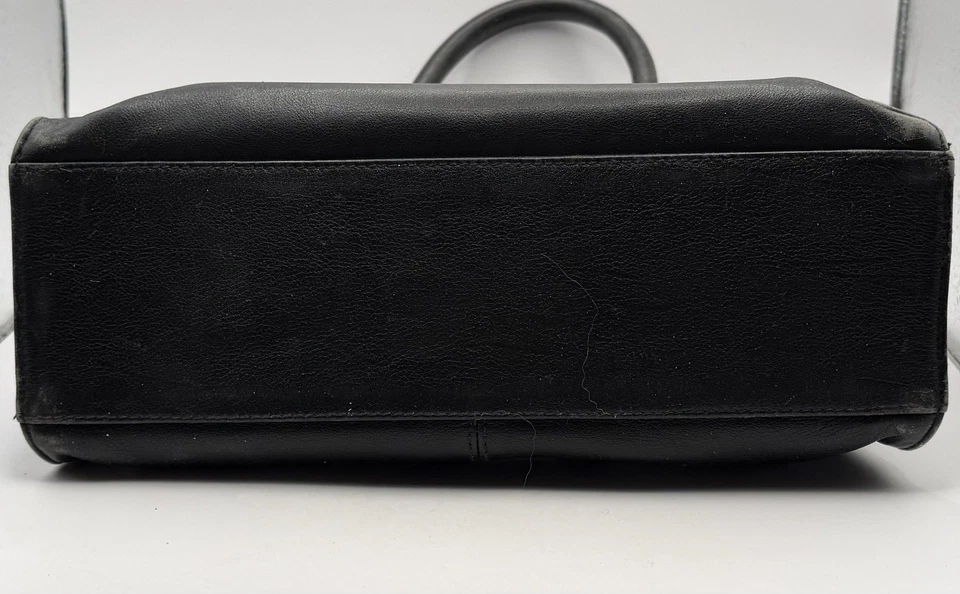 Vintage Black Leather Giani Bernini Tote Bag - Image 3 of 4