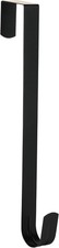 12 Inch Over Door Wreath Hanger 22LB Heavy Duty Black Door Hooks Christmas Decor