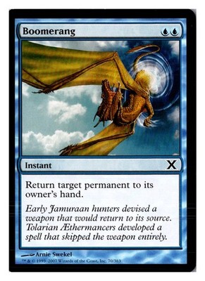 Magic MTG Boomerang 70 C 10th Edition English Card Near Mint