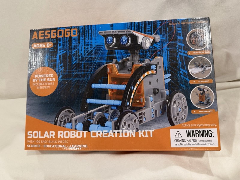 AESGOGO STEM Projects for Kids Ages 8-12, Solar Robot Science Building Kits, ...