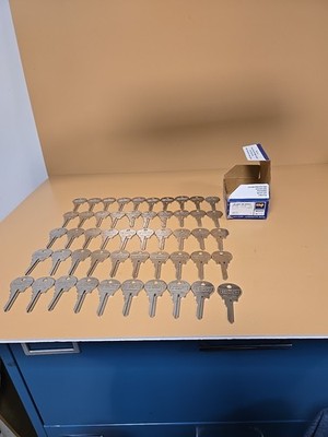 Renault, Peugeot X12, PP10,RN11 Key Blank Lot ( 50 Total In Box) Brass ESP USA.