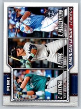 2026 Topps American League Leaders Vinnie Pasquantino Cal Raleigh Aaron Judge