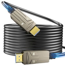 100ft Fiber Optic HDMI Cable 18Gbps 4K 60Hz 4:4:4 Unidirectional Active HDMI 2
