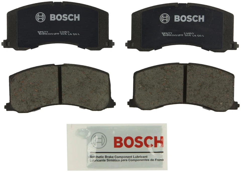 Комплект передних дисковых тормозных колодок Bosch BP677 для Suzuki Esteem 1995-2002 годов выпуска - Изображение 2 из 3