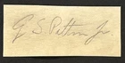General George S Patton Vintage Signed Cut Page WW2 4 Star General US Army