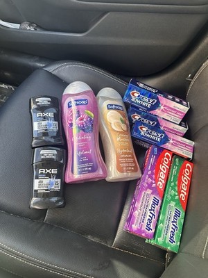 AXE Softsoap Crest Colgate Deodorant Body Wash Toothpaste Lot Odor Protection