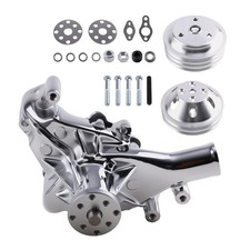 Long Water Pump Pulley Set For Chevy Small Block 265 283 305 327 350 383 400