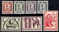 Belgique 1956 Mi. 1047-1053 Neuf * MH 100% Contre la tuberculose