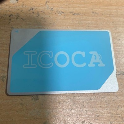 ICOCA old design JR West transportation IC card used, minimal wear