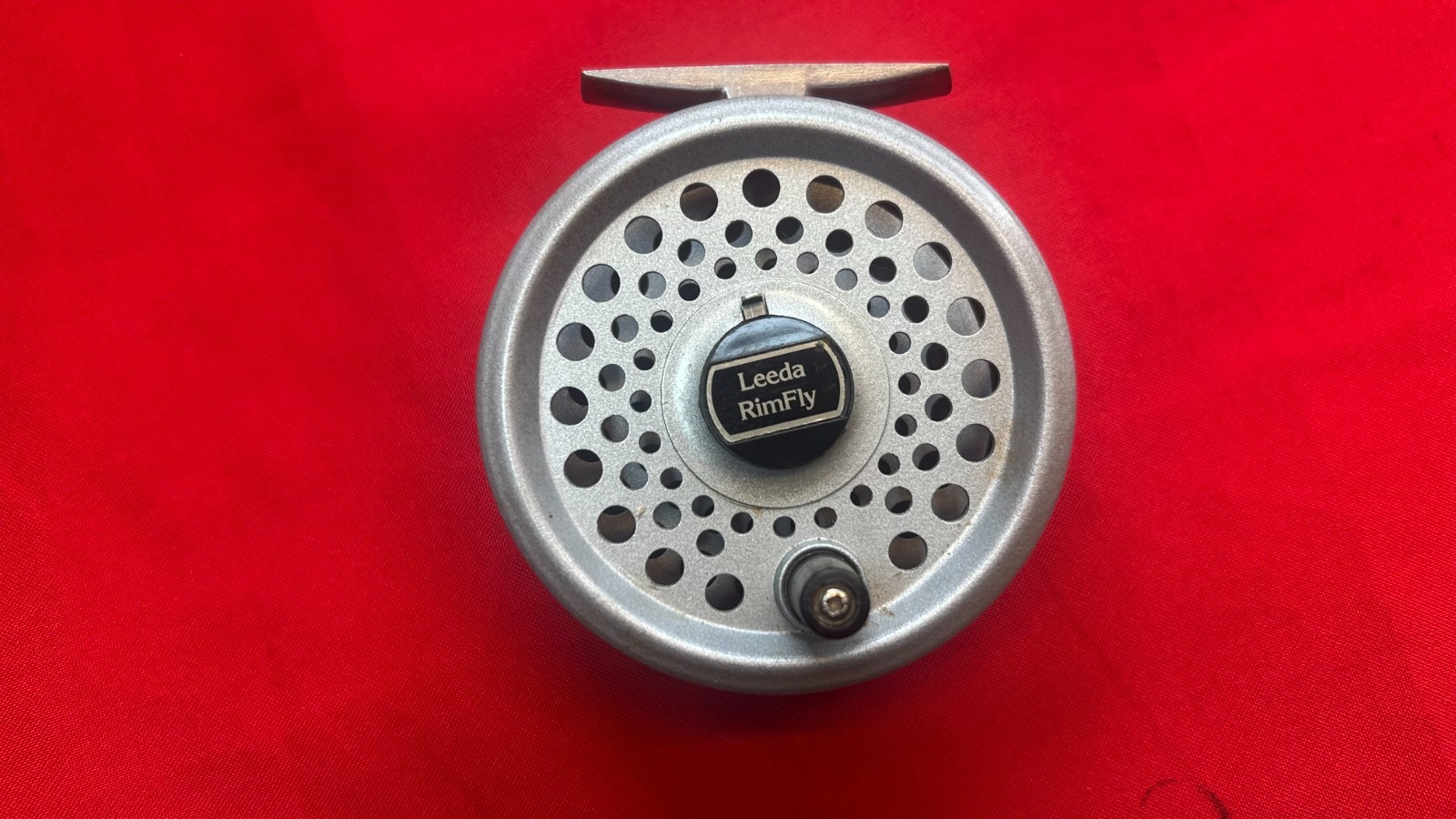 Vintage British LEEDA Rimfly Fly Fishing Reel. Diameter 3 1/2".