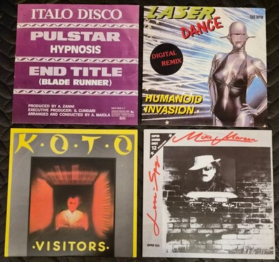 ITALO DISCO 80s / LOT OF 4 x CD SINGLES #1 / ORIGINAL MIXES SPACE SYNTH 80s