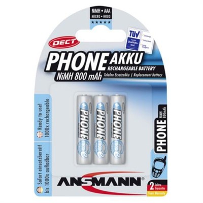 Ansmann Batterie AAA Typ NiMH 800 mAh Super Power Akku
