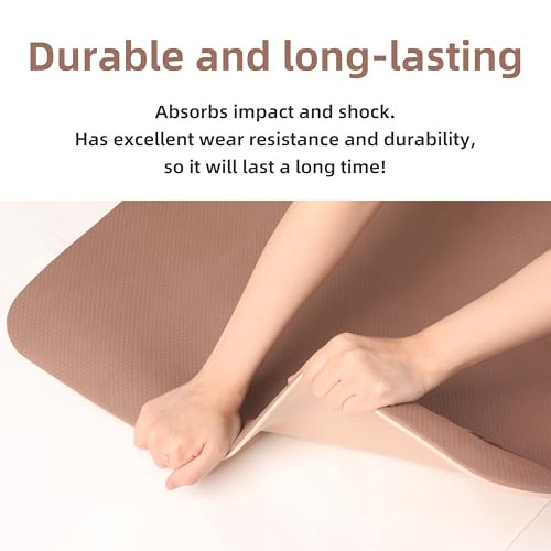 Non-slip extra thick high resiliency POE yoga mat for professionals