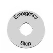 1pc ABB CA6-1026 Emergency Stop Legend Plate 60Mm Diameter