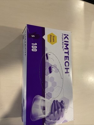 Kim tech Size Small Nitrle Powder Free Exam Gloves