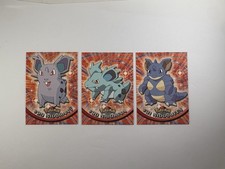 Topps Pokemon Nidoran #29 Nidorina #30 Nidoqueen #31 NM Card Lot Vintage