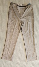 Carlisle New York Christy Womens Wool Blend Lined Tweed Trouser Pants Sz 4 Grey