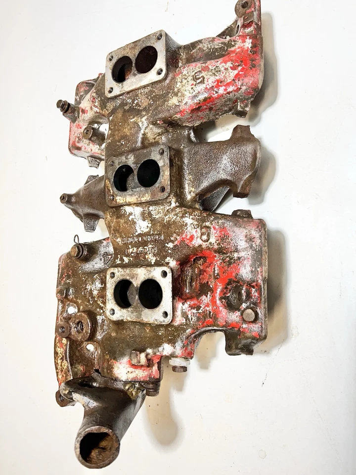 Colector de admisión Tri-Power 57 58 GM Pontiac 347ci Foto 2 de 4