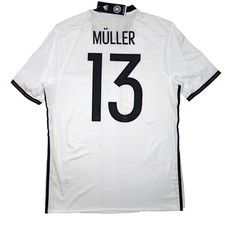 Deutschland DFB Home Heimtrikot "#13 Thomas Müller" Spielertrikot EM 2016 (L)