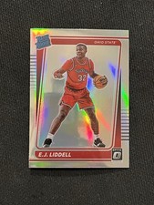 E.J. LIDDELL 2022-23 Chronicles Donruss Optic Draft Picks  SILVER Prizm HOLO RC